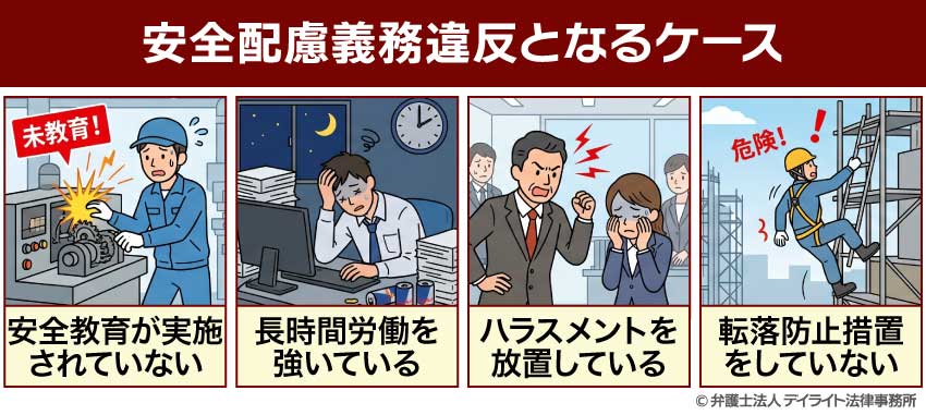 安全配慮義務違反となるケース