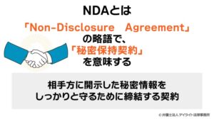 NDAとは?秘密保持契約締結のポイントを弁護士が解説|雛形付 | 顧問弁護士なら企業法務に強いデイライト法律事務所
