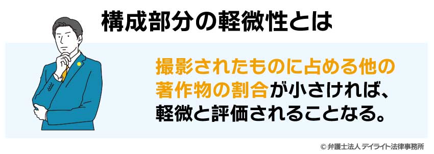 構成部分の軽微性とは？