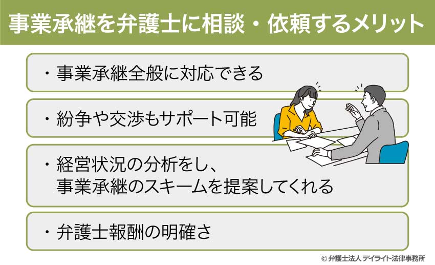 事業承継を弁護士に相談・依頼するメリット