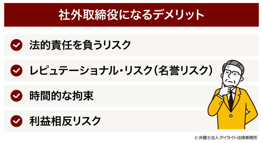 社外取締役になるデメリット