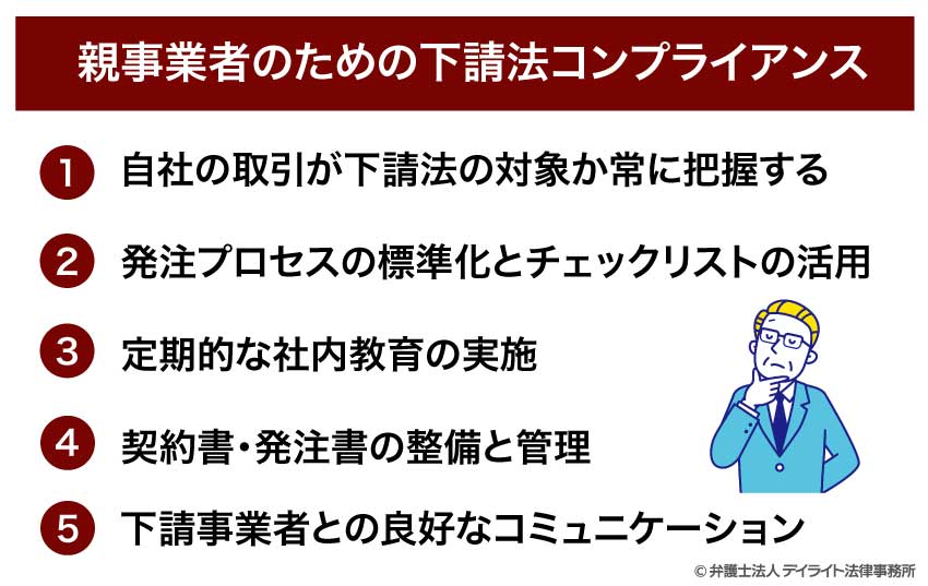 親事業者のための下請法コンプライアンス
