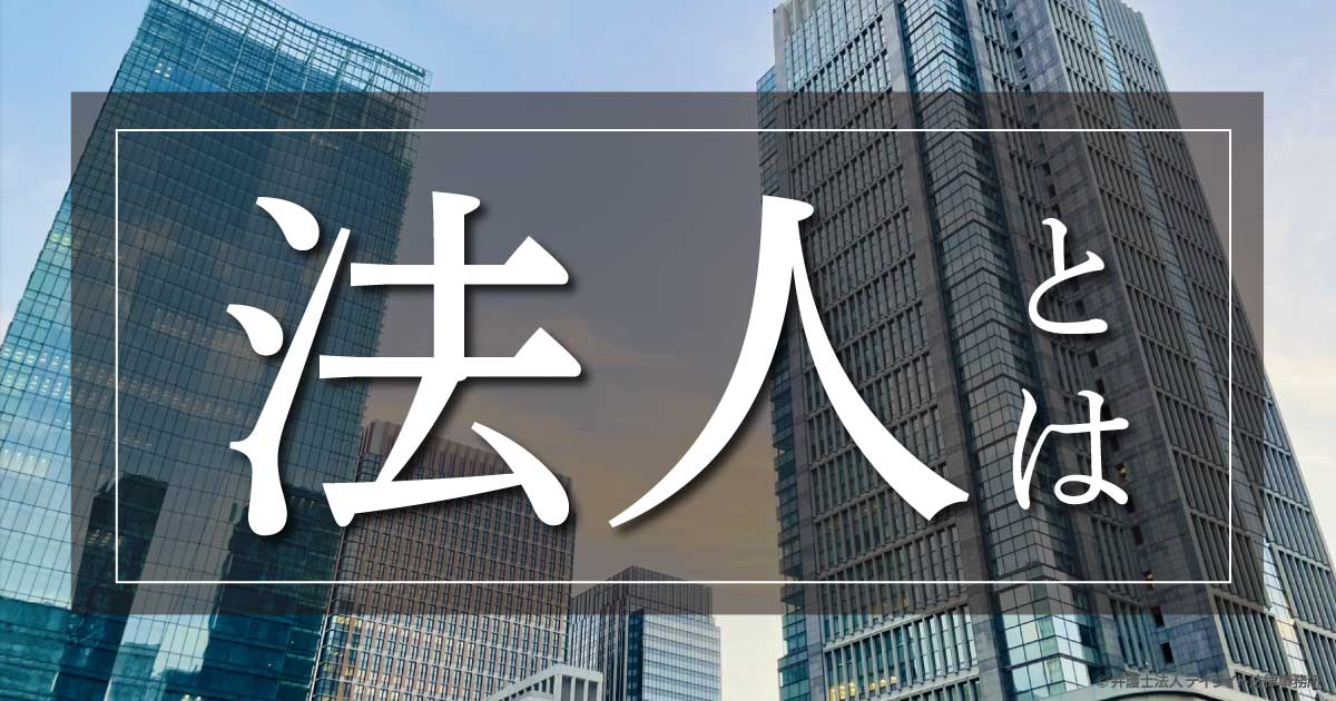 法人とは?種類別の具体例や個人事業主との違いをわかりやすく | 顧問弁護士なら企業法務に強いデイライト法律事務所