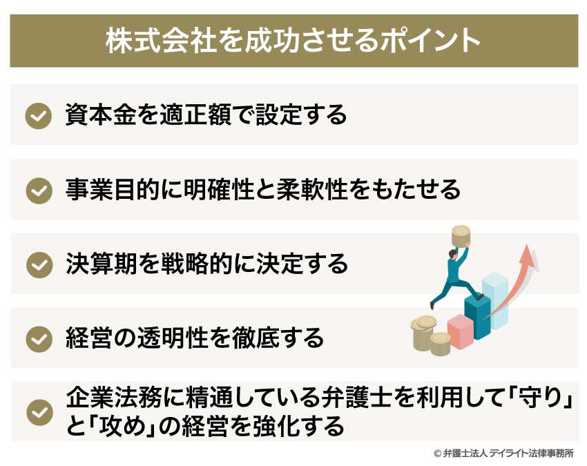 株式会社を成功させるポイント