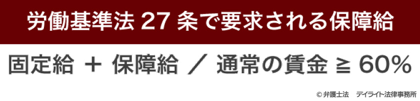 労働基準法27条で要求される保障給
