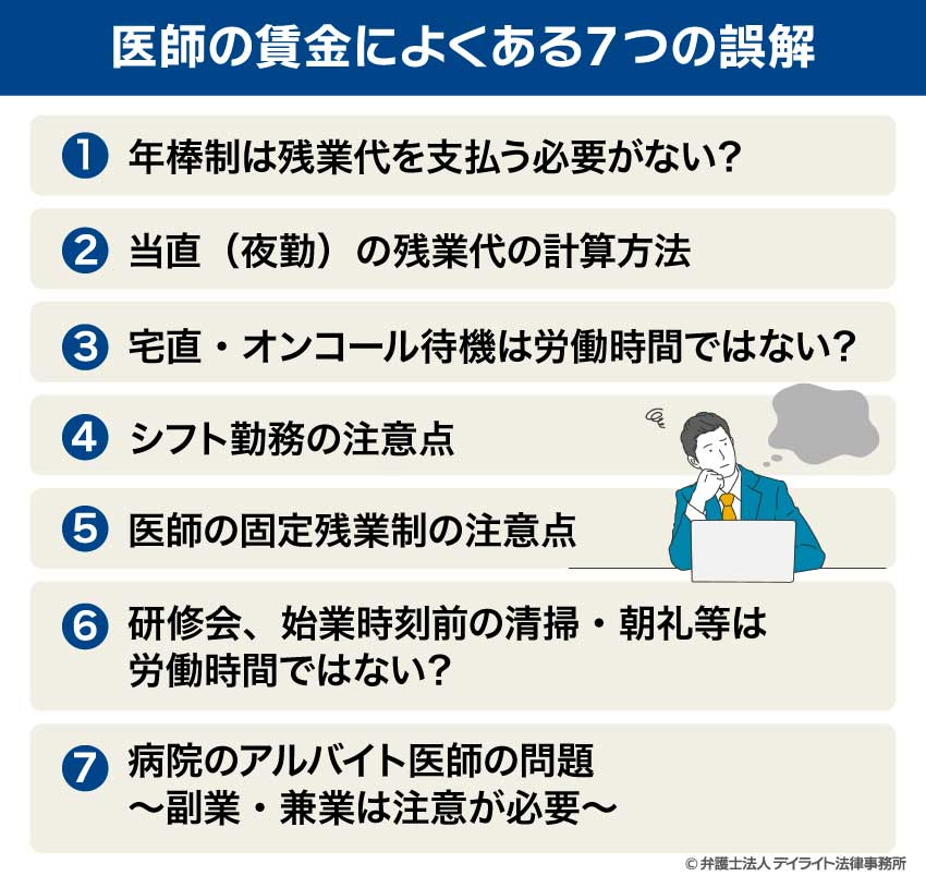 医師の賃金によくある7つの誤解