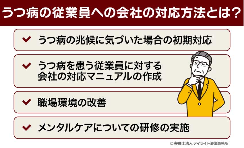 うつ病の従業員への会社の対応方法とは？