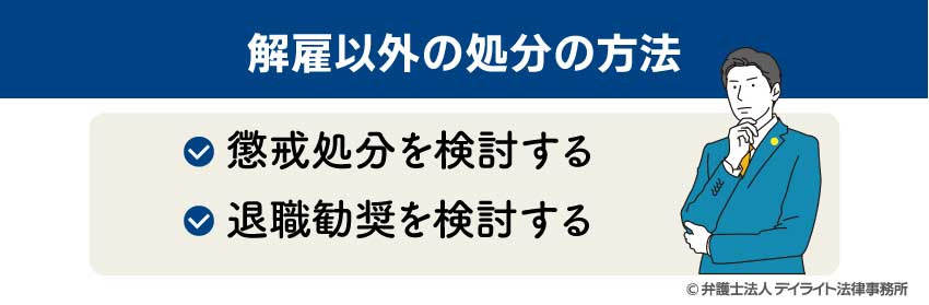 解雇以外の処分の方法