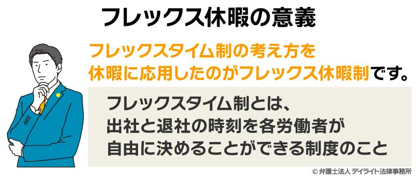 フレックス休暇の意義